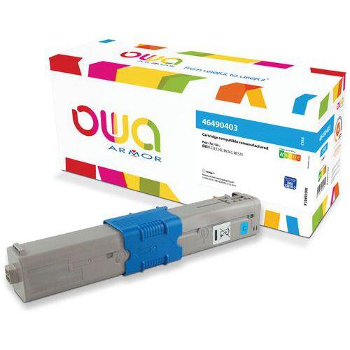 Toner remanufacturé OKI 46490403 - Cyan thumbnail image 1