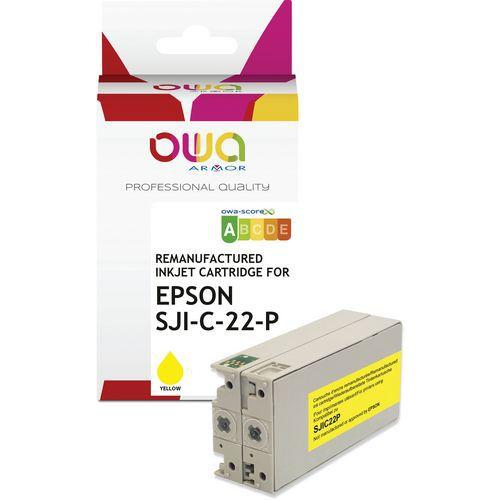 Cartouche d'encre remanufacturée Epson SJI-C-22-P- Jaune thumbnail image 1