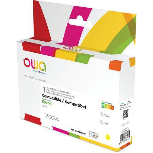 Cartouche d'encre remanufacturée Epson T702 - Jaune thumbnail image 1