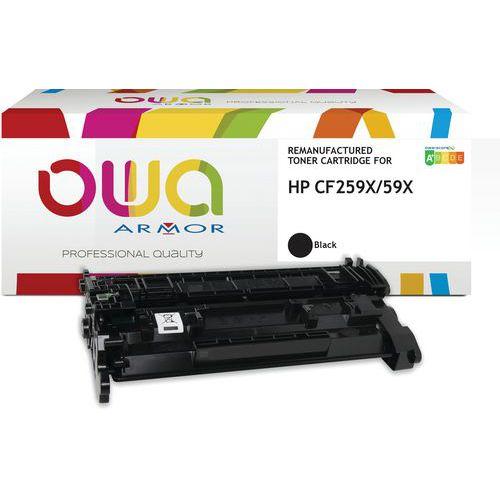 Illustration de : Toner remanufacturé HP CF259X - Noir - Owa