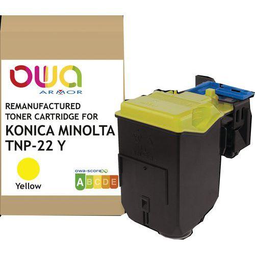 Illustration de : Toner remanufacturé Konica Minolta A0X5252 - Jaune - Owa
