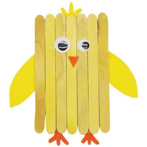 Illustration de : Sachet de 100 yeux mobiles adhésifs noirs, Ø 7, 10, 12, 15 mm