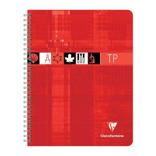 Illustration de : Cahier tp intégral 17x22 cm seyès/uni 80 pages - Clairefontaine