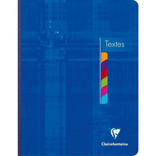 Illustration de : Cahier textes 17x22 cm seyès spécial samedi au jeudi - Clairefontaine