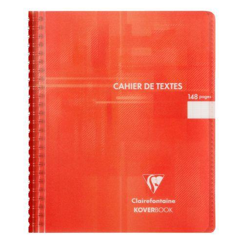 Illustration de : Cahier textes reliure intégrale Koverbook 17x22 seyès-Clairefontaine