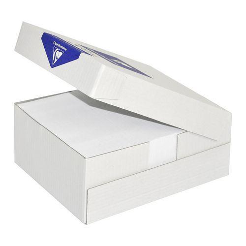 Illustration de : Enveloppes extra blanc 114x229 fenêtre 40x110 80g - Clairefontaine