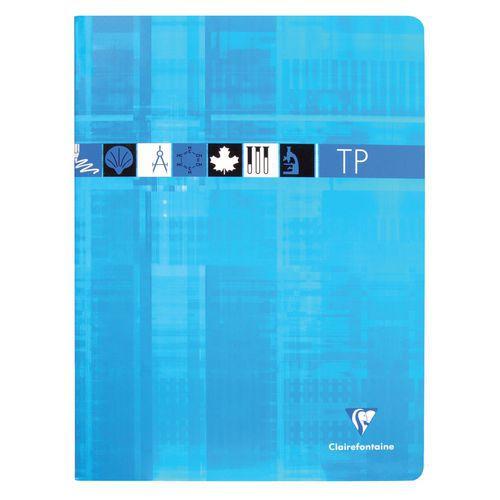 Illustration de : Cahier travaux pratiques 24x32 cm piqué 5/5 Uni - Clairefontaine