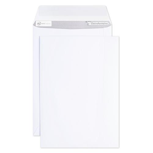Illustration de : Pochettes blanches 162x229 blanc - Clairefontaine