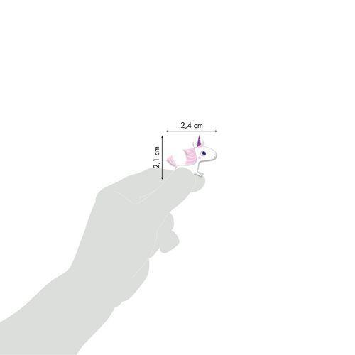 Illustration de : Etui 40 stickers 3d cooky 1 planche licornes - Maildor