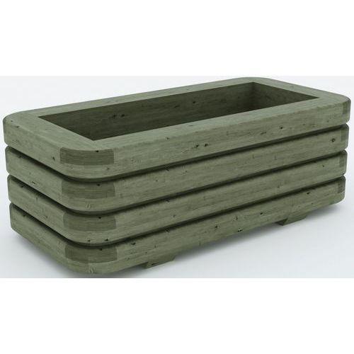 Illustration de : Jardinière Loctudy rectangulaire Mobextan