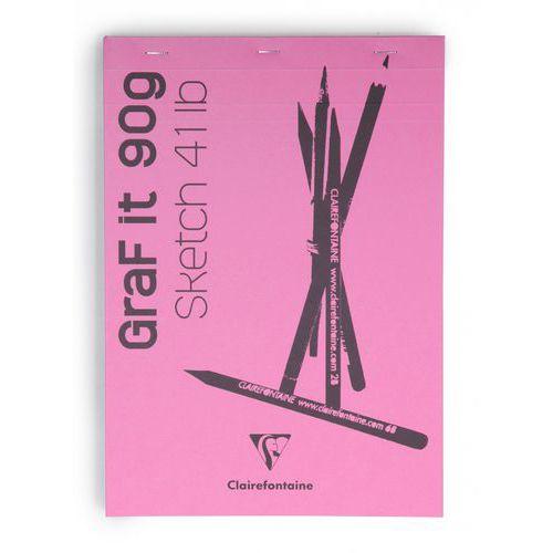 Illustration de : Bloc GraF'iT 90g rose - Clairefontaine