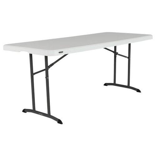 Illustration de : Table pliante LIFETIME pied encastrable