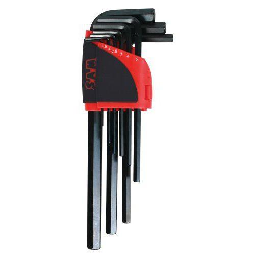 Illustration de : Ratelier 9 cles males longues 6 pans 1,5 à 10mm