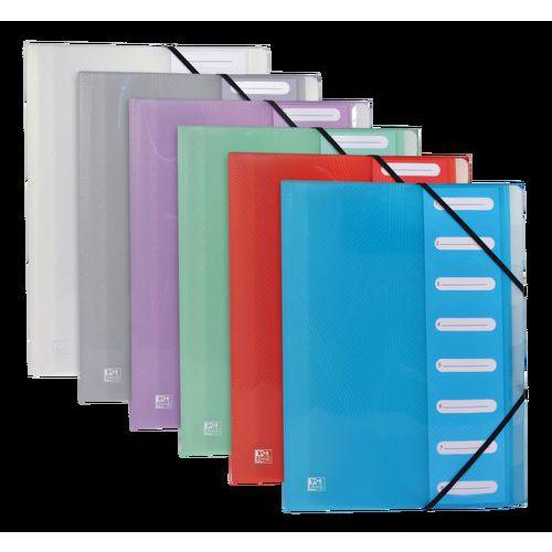 Illustration de : Trieur extensible A4 polypro 8 positions Hawaï - Oxford