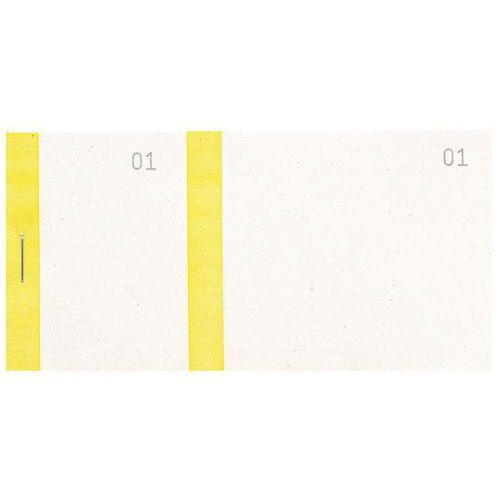Illustration de : Bloc vendeur à bande couleur 100 feuillets double numérotage