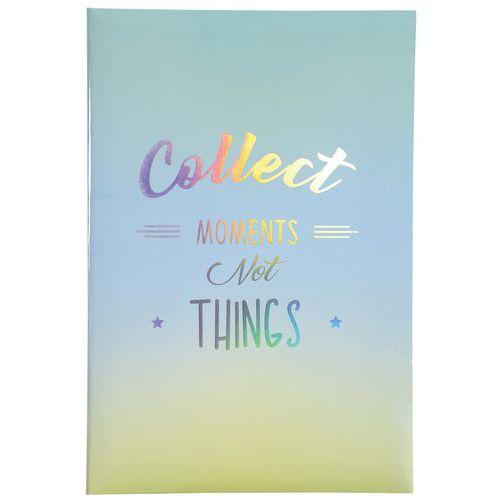 Illustration de : Album photos à pochettes photos 10x15cm CANDY BLUE