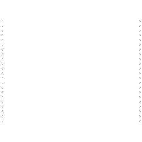 Illustration de : Feuilles listing blanc 380x11 1pli bandes détachables 70g