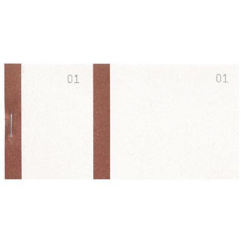 Lot de 50 Bloc vendeur col. bistre 100 feuil. double num. 6 ,6x13,5cm thumbnail image 1