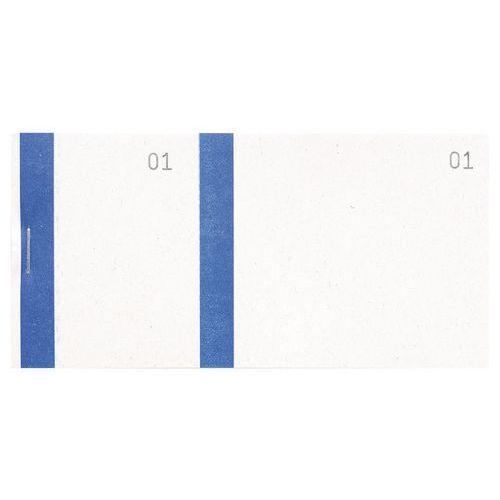 Lot de 50 Bloc vendeur col. bleue 100 feuil. double num. 6 ,6x13,5cm thumbnail image 1