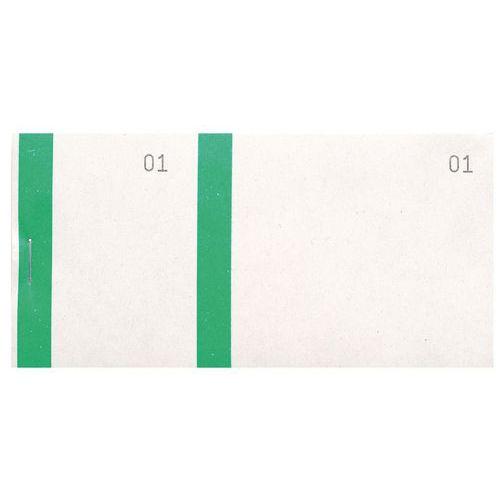 Lot de 50 Bloc vendeur col. verte 100 feuil. double num. 6 ,6x13,5cm thumbnail image 1