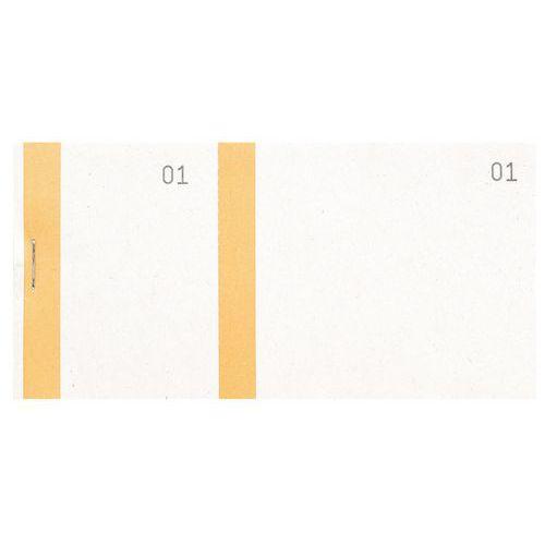Lot de 50 Bloc vendeur col. orange 100 feuil. double num. 6 ,6x13,5cm thumbnail image 1