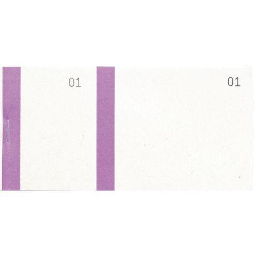 Lot de 50 Bloc vendeur col. violet 100 feuil. double num. 6 ,6x13,5cm thumbnail image 1