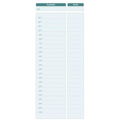 Illustration de : Carnet spiralé 29,7x14cm - à faire ce jour - 125 feuilles