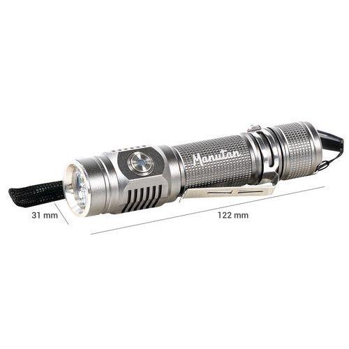 Illustration de : Lampe torche focus rechargeable - 1000 lm - Manutan Expert