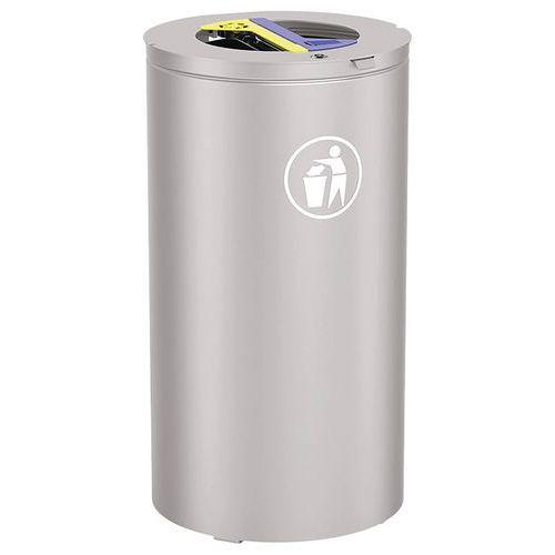 Poubelle Olbia Tri sélectif 2 x 60 L - galva gris 7044 thumbnail image 1