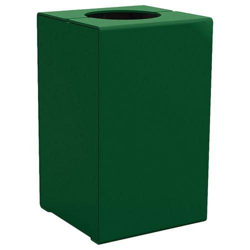 Poubelle Kub 120 L acier - vert 6005 thumbnail image 1