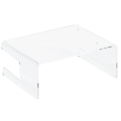 Illustration de : Support écran ergonomique en acrylique - Manutan Expert