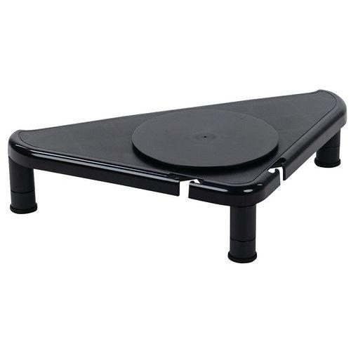 Illustration de : Réhausseur d'écran en angle - Manutan Expert