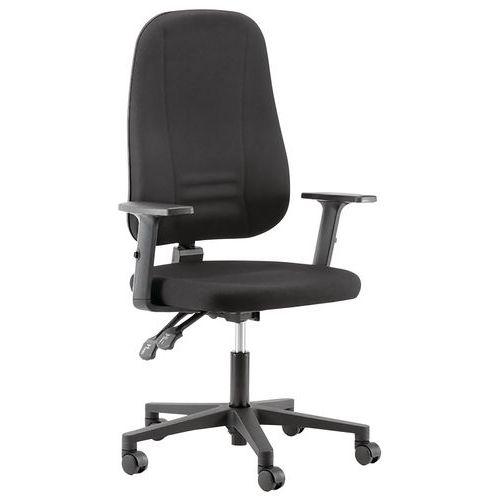 Illustration de : Siège de bureau Strike avec accoudoirs - Linea Fabbrica