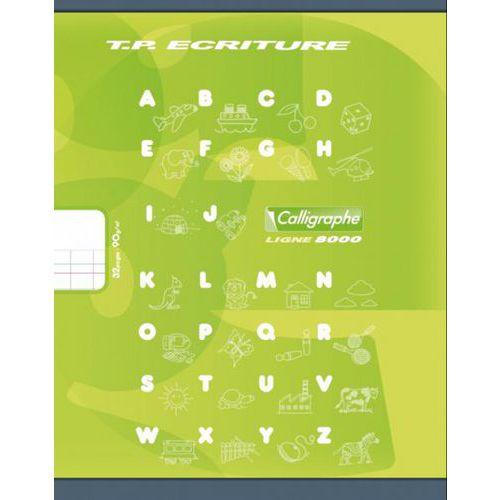 Illustration de : Cahier maternelle 32 pages 17x22 90g double ligne 4mm - Calligraphe