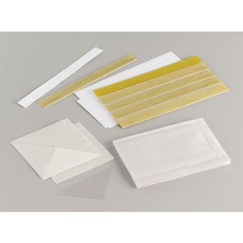 Illustration de : Étui adhésif PVC cristal incolore 80 x 130 mm