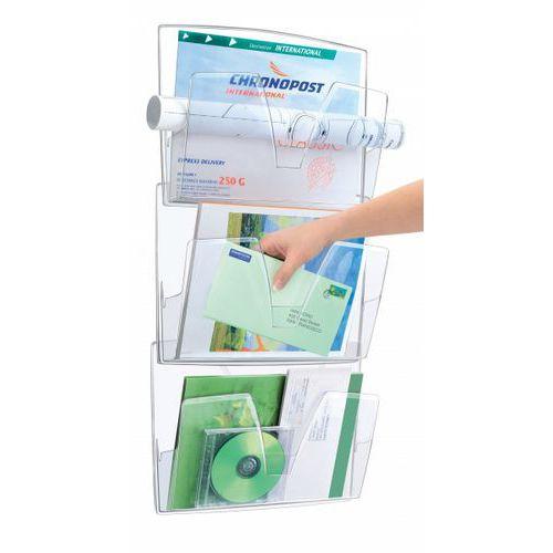 Illustration de : Corbeille à courrier murale 36x9x27 cm - CEP