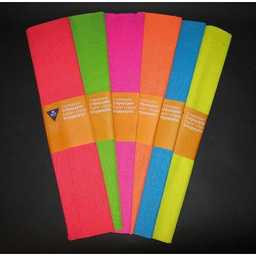 Illustration de : Pochette 6 feuilles crépons