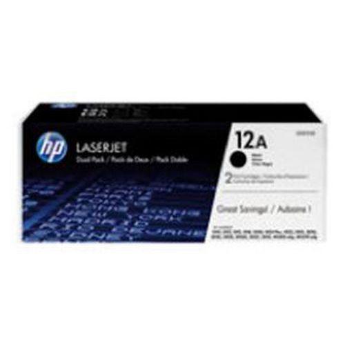 Illustration de : Cartouche toner laser Q2612A noire pour HP12A - Hp