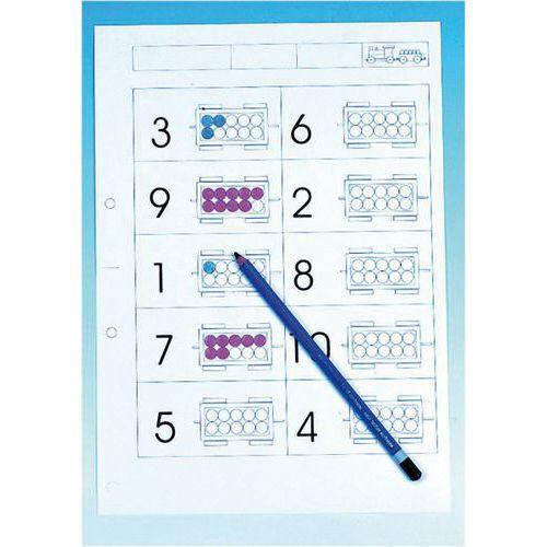Illustration de : Cahier d'exercices train à compter