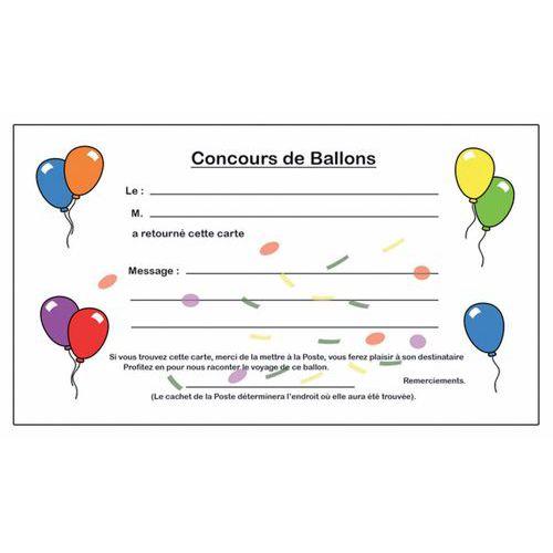 Illustration de : Carte de lâcher de ballons sans cavalier