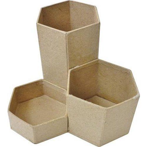 Illustration de : Pot à crayons 3 en 1 à décorer en carton