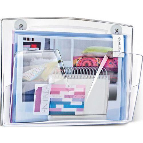 Illustration de : Corbeille à courrier murale aimantée - CEP