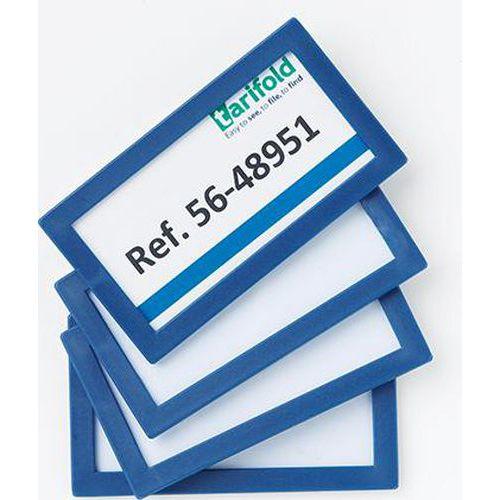 Illustration de : Boite 20 cadres couleurs assorties 80 x 45 mm - Djois made by Tarifold