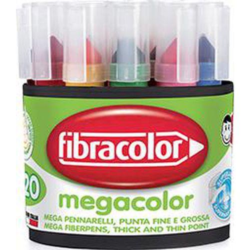 Illustration de : Gobelet 20 feutres géants méga Color