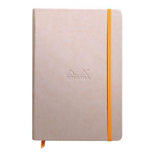 Illustration de : Carnet rigide ligné 14,8 x 21 cm - Rhodia