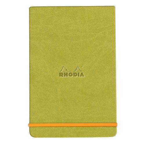 Illustration de : Carnet verticale rigide ligné 14,8 x 21 cm - Rhodia