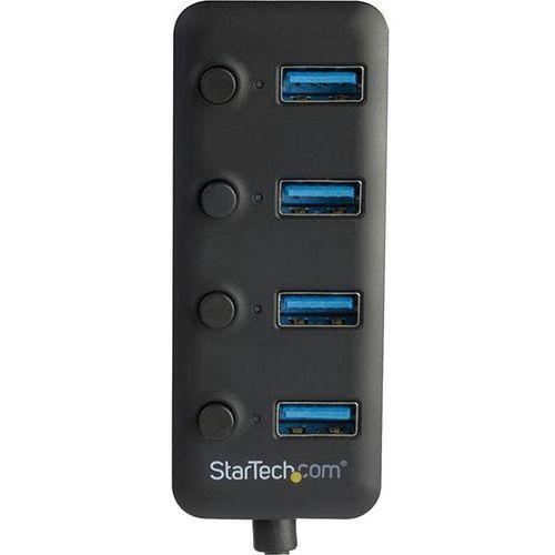 Illustration de : Hub USB 3.0 à 4 ports interrupteurs + alimentation (2) - StarTech