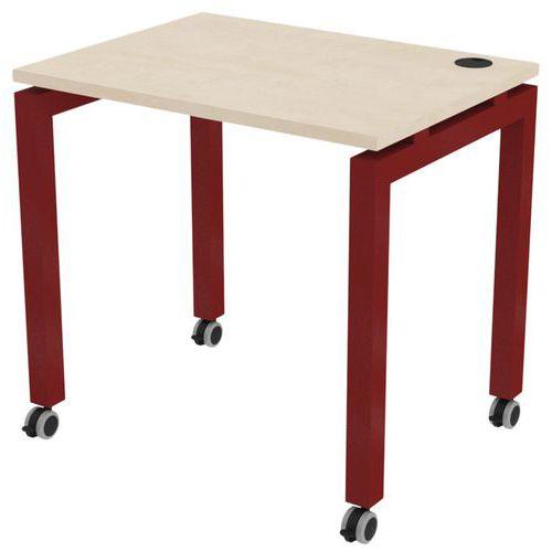 Illustration de : Poste écran posé Arcade mobile mélaminé