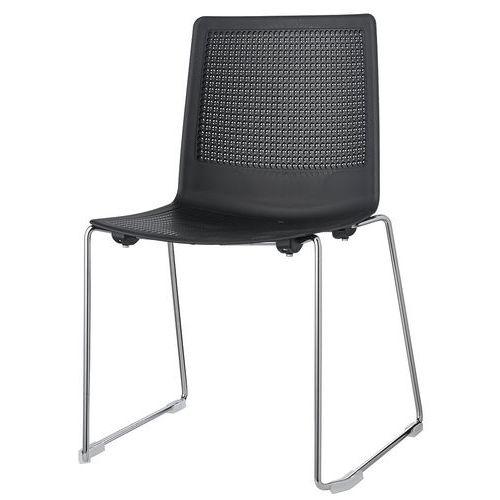 Illustration de : Lot de 2 chaises PERFY pied traîneau GGI