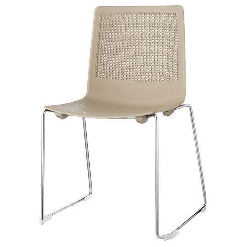 Illustration de : Lot de 2 chaises PERFY pied traîneau GGI